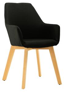 Krzesło tapicerowane STONE czarne