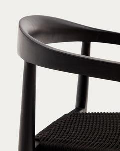 Czarne krzesła zestaw 4 szt. Ydalia – Kave Home