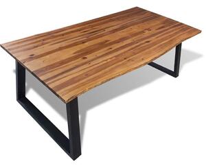 Stół do jadalni z drewna akacjowego Amix 2X – brązowy