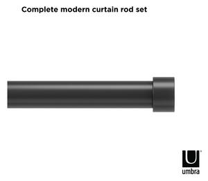 Stalowy regulowany karnisz 168 - 305 cm Cappa – Umbra