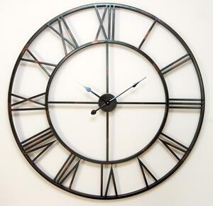 Zegar ścienny 100 cm metal czarny