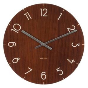 Zegar stołowy ścienny GLASS ciemny brązowy