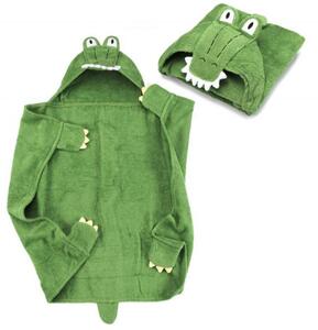 Ręcznik niemowlęcy z kapturem, 76 x 76 cm, krokodyl