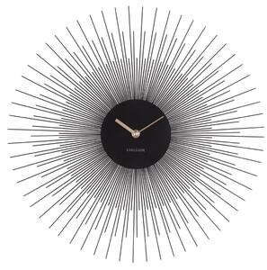 Zegar ścienny PEONY czarny 45 cm