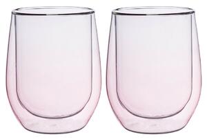 Altom 2-częściowy zestaw szklanek termicznych Andrea, 300 ml, różowy