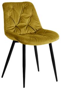 Krzesło tapicerowane MALMO velvet curry