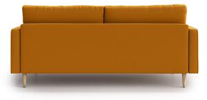 Sofa Esme II pikowana 3-osobowa, Golden Velvet