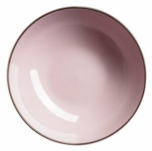Mäser Miska na zupę Metallic RIM Pink, 18,6 cm,6 szt