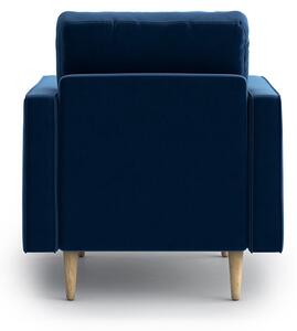 Fotel Esme II pikowany, Navy Blue