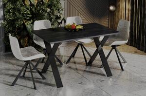 Stół rozkładany X 130(210)x80 beton ciemny