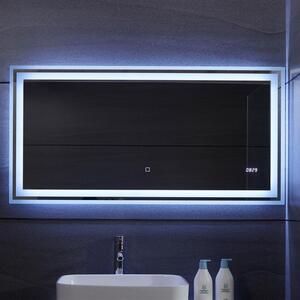 Aquamarin Lustro łazienkowe z oświetleniem LED, 120 x 60 cm