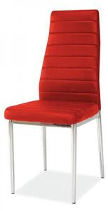 Krzesło H-261 nowoczesne czerwone chrom Signal H261CZ