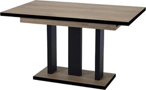 Stół rozkładany APPIA BLACK 130(210)x80 dąb cremona