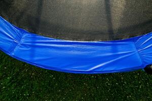 Trampolina G21 SpaceJump, 366 cm, niebieska, z siatką zabezp