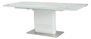 Stół CARTIER CERAMIC rozkładany marmur/biały 90x160 Signal CARTIERMB160