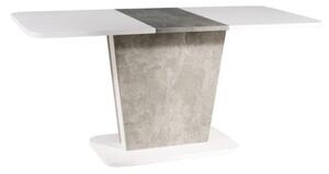 Stół CALIPSO rozkładany biały mat/ efekt betonu 110(145)X68,6 Signal CALIPSOBMSZ110