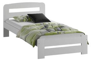 Łóżko drewniane Lidia 90x200 z materacem piankowym