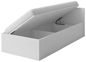 Pojedyncze białe łóżko z pojemnikiem Florentino 14X