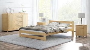 Łóżko drewniane Kada 120x200 EKO z materacem piankowym