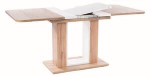Stół rozkładany TWINS 80x140(180) dab artisan + biały mat Signal TWINSDAB140