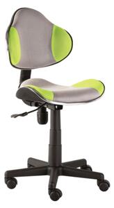 Fotel biurowy Q-G2 szary + zielony Signal OBRQG2ZSZ OBRQG2ZSZ, Dodatkowe kółka: Bez dodatkowych kółek