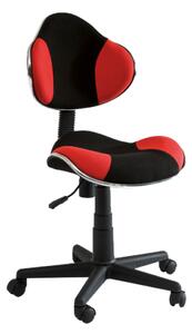 Fotel biurowy Q-G2 czarny + czerwony Signal OBRQG2 OBRQG2, Dodatkowe kółka: Bez dodatkowych kółek