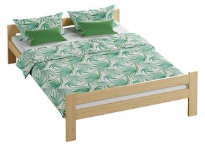 Łóżko drewniane Prima 140x200 EKO z materacem piankowym Megana
