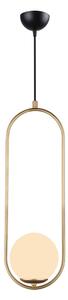 Lampa wisząca w kolorze złota Squid Lighting Arch, wys. 146 cm