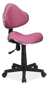 Fotel biurowy obrotowy Q-G2 różowy wzór Signal OBRQG2RÓŻ OBRQG2RÓŻ, Dodatkowe kółka: Bez dodatkowych kółek