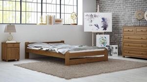 Łóżko drewniane Niwa 140x200 z materacem piankowym