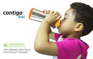Termos dla dzieci CONTIGO KIDS 330 ml (srebrny) BPA FREE