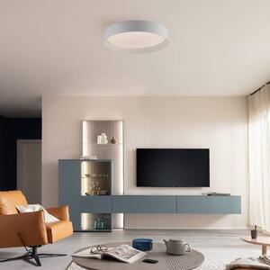 Schöner Wohnen Lampa sufitowa TAVOLI, możliwość ściemniania, biały / opal, salon / jadalnia, metal
