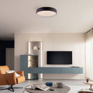 Schöner Wohnen Lampa sufitowa TAVOLI, możliwość ściemniania, czarny, salon / jadalnia, metal