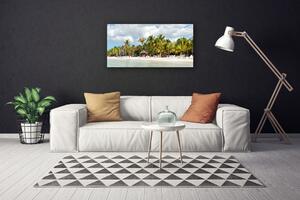 Obraz na Płótnie Plaża Palma Drzewa Krajobraz