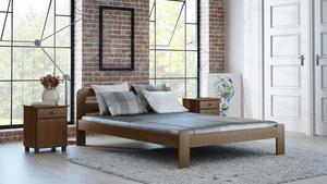 Łóżko drewniane Sara 160x200 z materacem piankowym