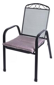Poduszka na krzesło Artos, beżowo - brązowe,48 x 45 x 5,5 cm