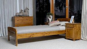 Łóżko drewniane Klaudia 90x200 z materacem piankowym