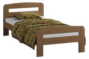 Łóżko drewniane Klaudia 90x200 z materacem piankowym
