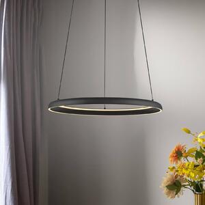 Schöner Wohnen Lampa wisząca QUILLO, możliwość ściemniania, czarny, salon / jadalnia, aluminium, nowoczesny