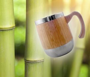 Kubek termiczny z bambusa i stali 480 ml AMBEO (bambusowy)