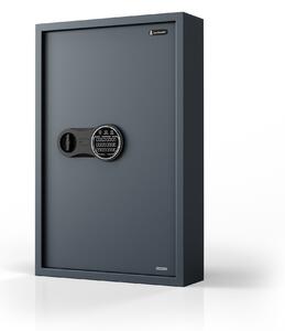 Szafka na klucze elektroniczna z wrzutnią i zamkiem na kod, na 133 klucze, 430x665x130 mm: BRUCE