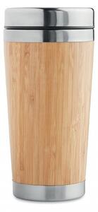 Kubek termiczny z bambusa i stali 420 ml AMBEO CUP (bambusowy)