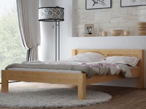 Łóżko drewniane Wiktoria 160x200 z materacem kieszeniowym