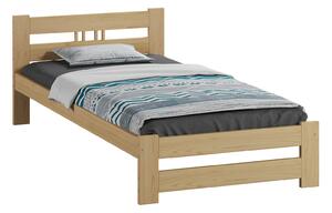 Łóżko ekologiczne drewniane Oliwia 90x200 nielakierowane