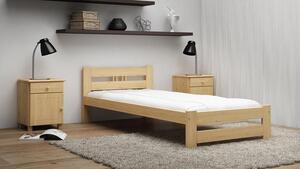 Łóżko ekologiczne drewniane Oliwia 90x200 nielakierowane