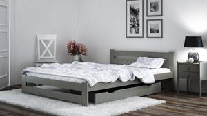 Łóżko drewniane Kada 120x200 eko szare