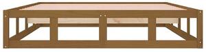 Drewniane łóżko miodowy brąz 120x200 - Kaori 4X
