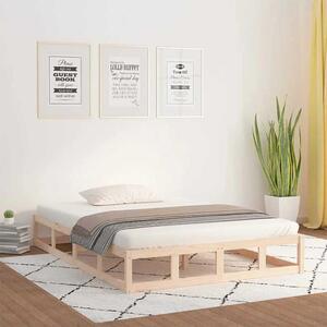 Podwójne sosnowe łóżko 140x200 - Kaori 5X