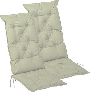 STILISTA Zestaw 2 poduszek na krzesła, 125 x 50 cm, kremowy