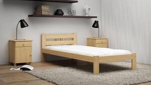 Łóżko ekologiczne drewniane Emilia 80x200 nielakierowane